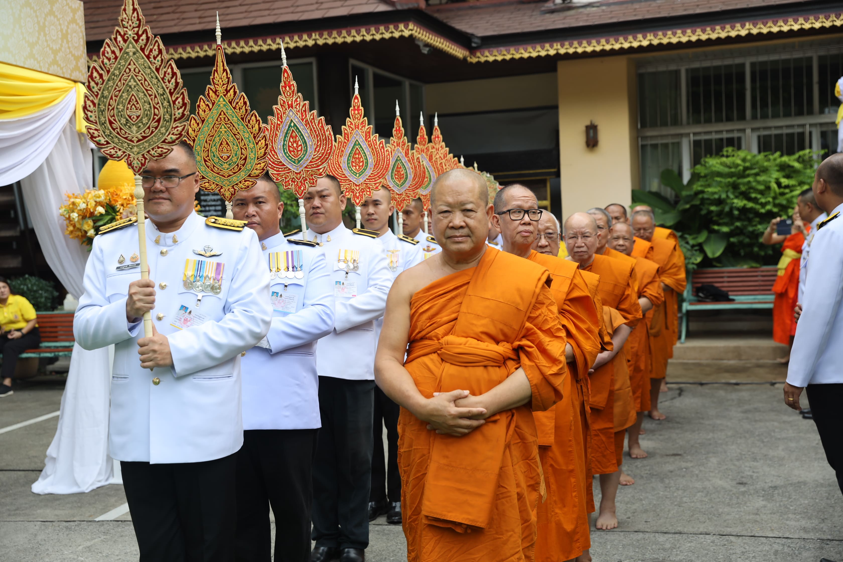 พิธีเวียนเทียนสมโภชน้ำพระพุทธมนต์ศักดิ์สิทธิ์ งานเฉลิมพระเกียรติพระบาทสมเด็จพระเจ้าอยู่หัว  เนื่องในโอกาสพระราชพิธีมหามงคลเฉลิมพระชนมพรรษา ๖ รอบ ๒๘ กรกฎาคม ๒๕๖๗