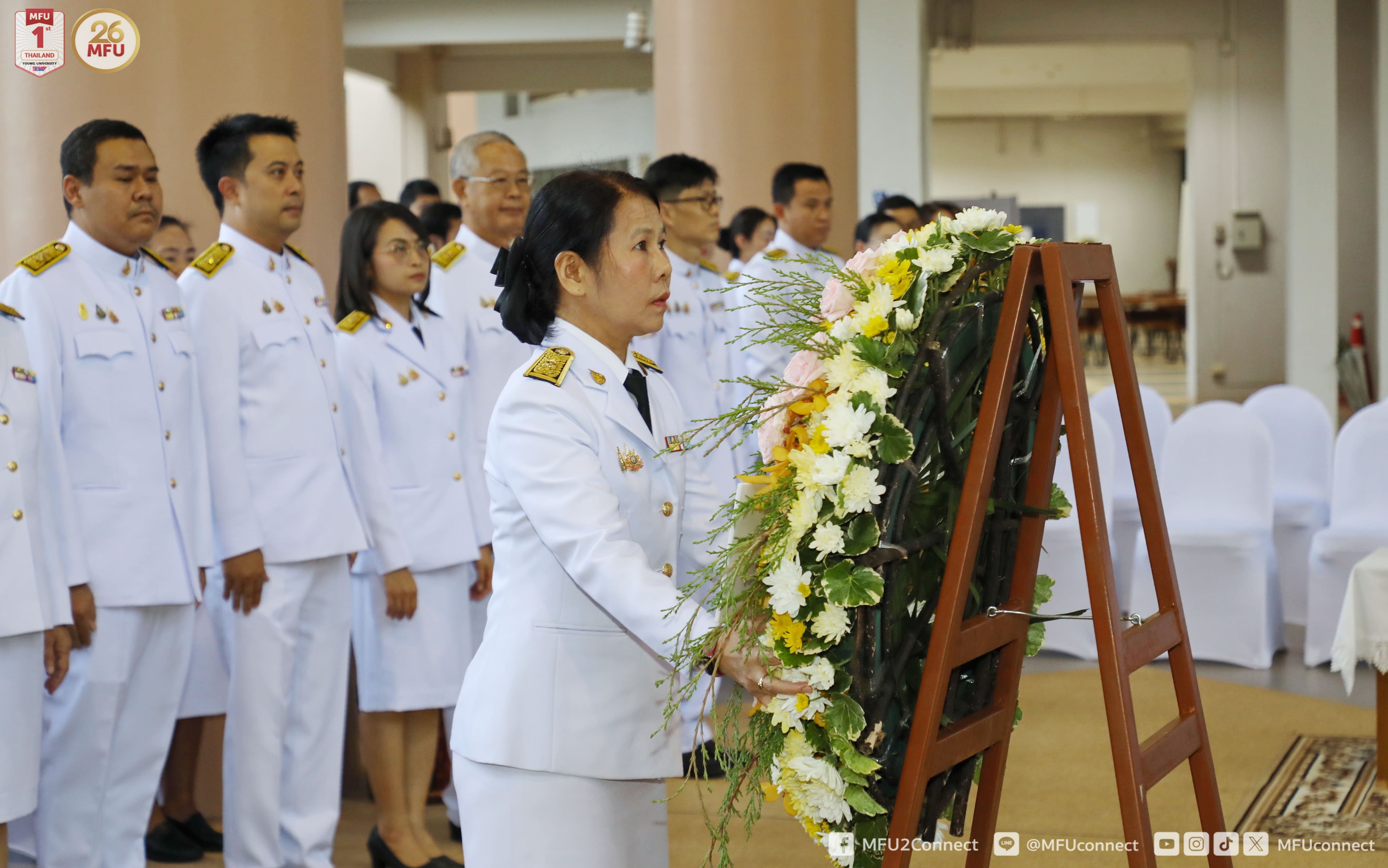 พิธีวางพวงมาลาและน้อมรำลึกในพระมหากรุณาธิคุณ เนื่องในวันคล้ายวันสวรรคต พระบาทสมเด็จพระบรมชนกาธิเบศร มหาภูมิพลอดุลยเดชมหาราช บรมนาถบพิตร ประจำปี ๒๕๖๗